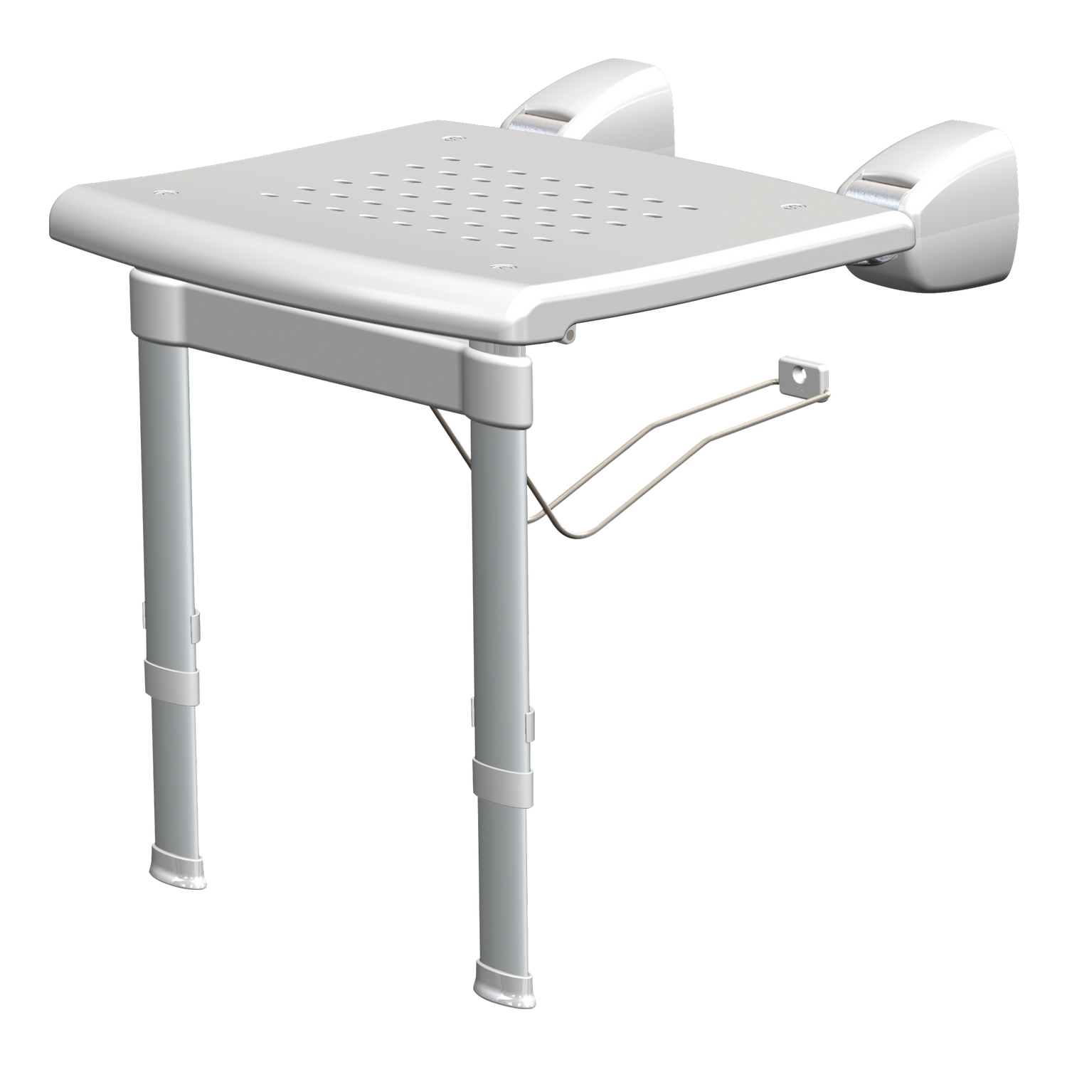 SecuCare Chaise de douche rabattable avec pieds réglables