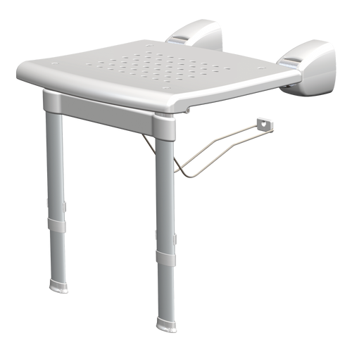SecuCare Chaise de douche rabattable avec pieds réglables