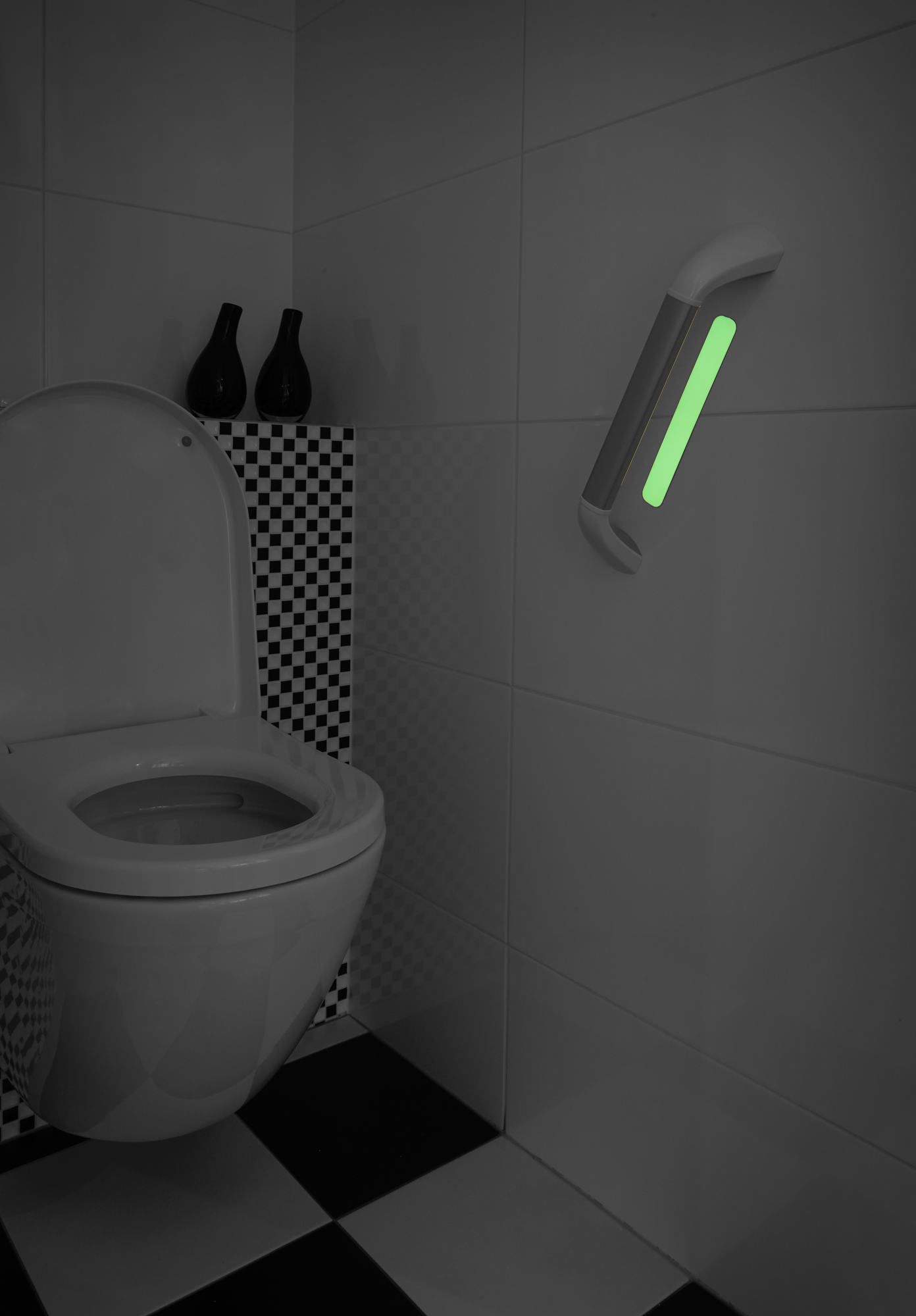 SecuCare Bande Glow in the Dark pour barres d'appui, Aluminium