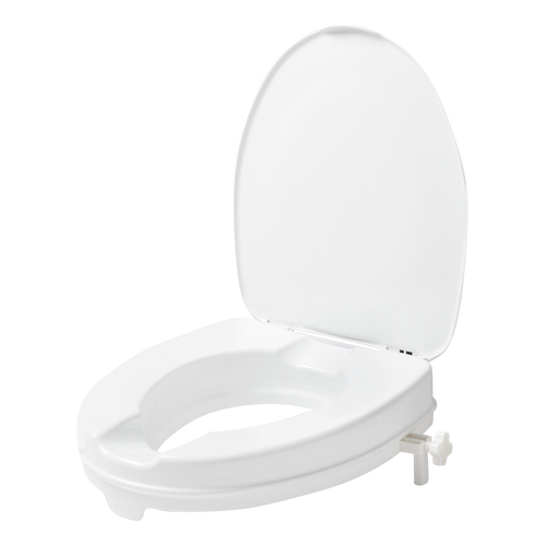 SecuCare Rehausseur de toilette avec couvercle