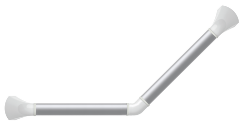SecuCare Barre d'appui aluminium angle 45˚, blanc