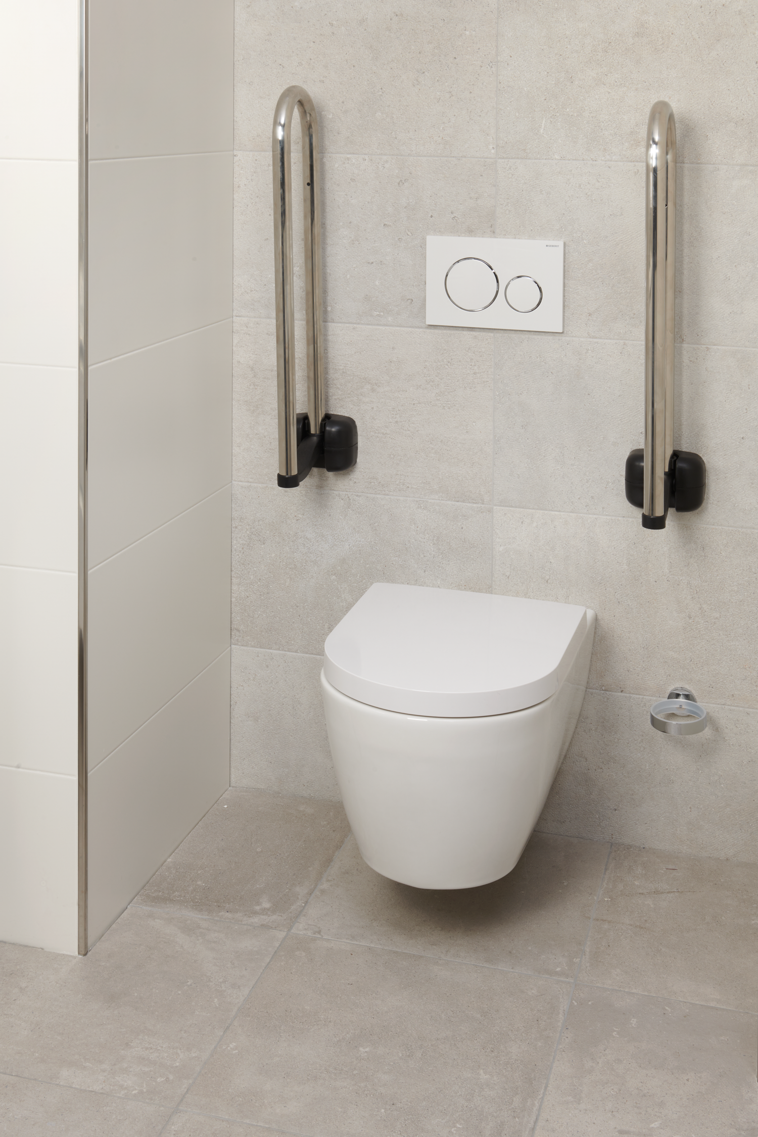 SecuCare Barre d'appui de toilette rabattable Premium acier inoxydable