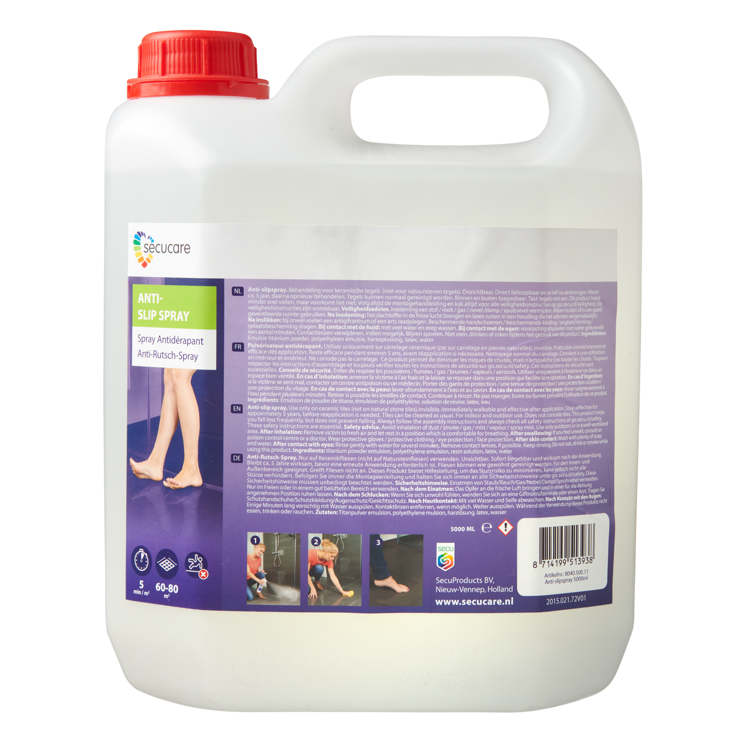 SecuCare Spray antidérapant pour carreaux