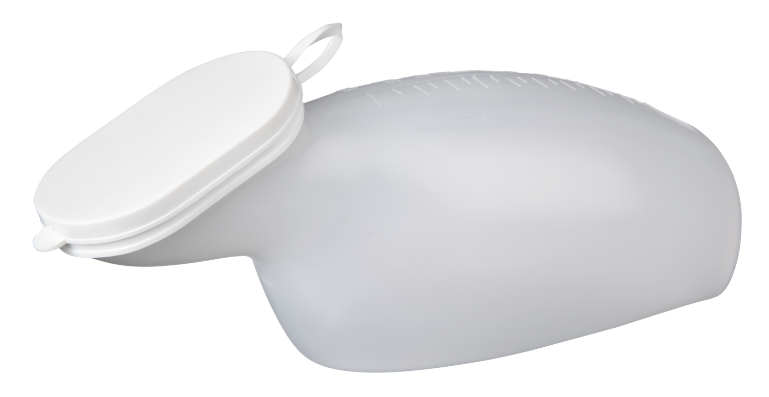 SecuCare Urinal pour dames transparent 1 litre ferme par un bouchon