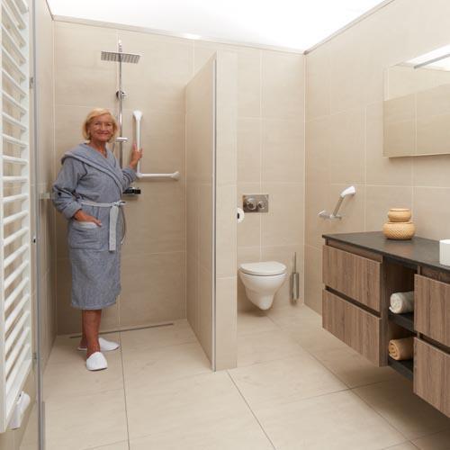 SecuCare Barre d'appui aluminium angle 90˚, blanc