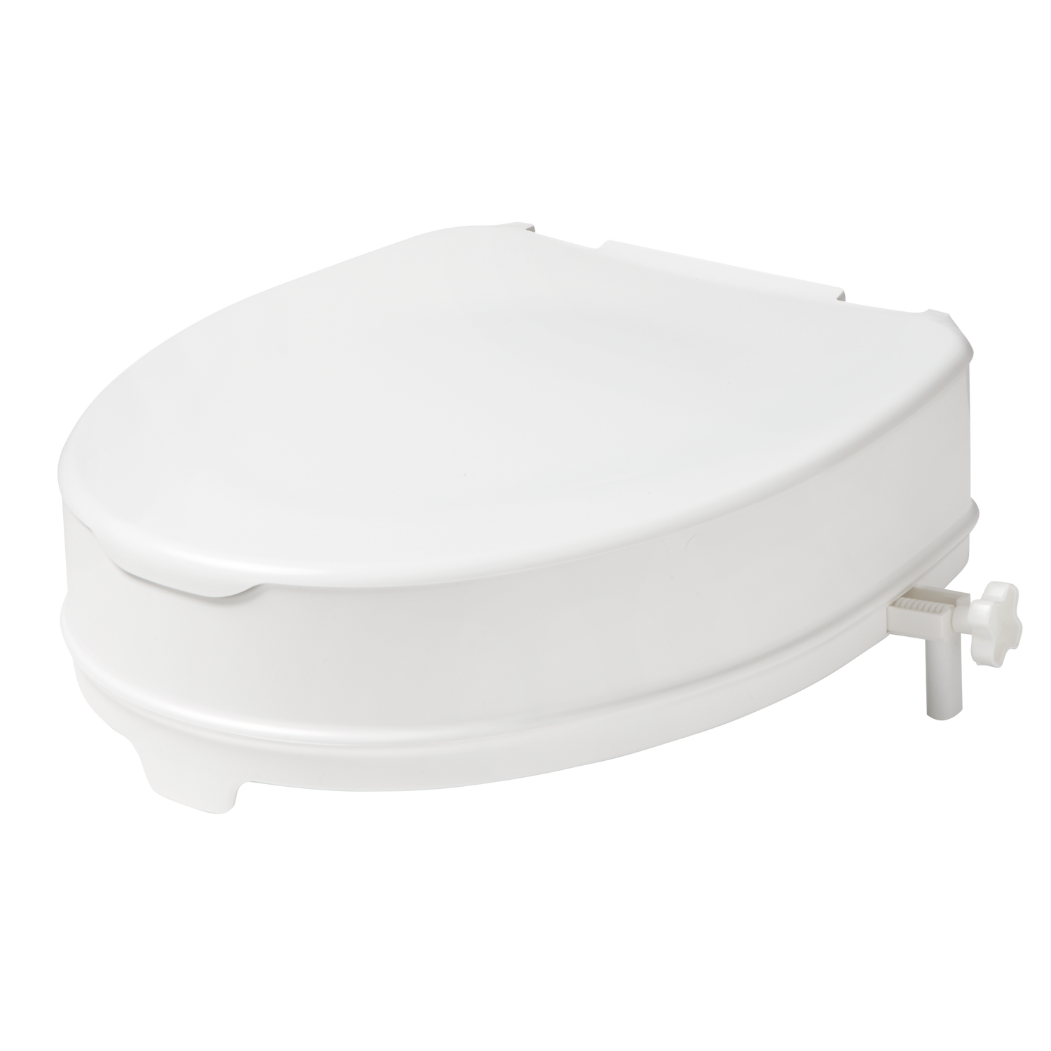 Secucare rehausseur WC avec couvercle 100mm blanc