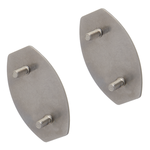 SecuCare Plaquette de fixation en acier inoxydable pour fixation à la colle de la barre d'appui, 2 pièces