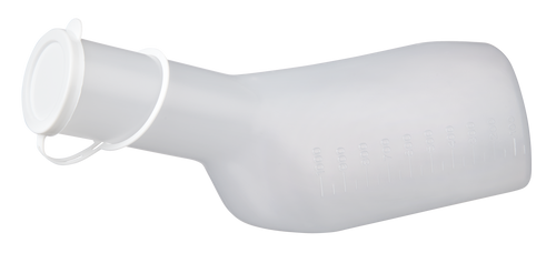 SecuCare Urinal hommes transparent 1 litre ferme par un bouchon